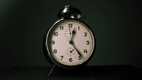 Vintage Clock With Moving Cogs Fading Transparrent Showing The Passing of Time Stock Footage 127449694