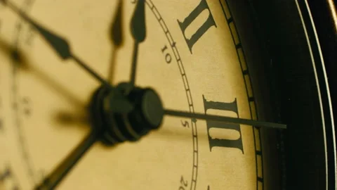 Vintage Clock time flies Stock-Footage 234156338