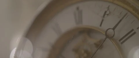 Vintage Clock Time Ticking Stock Footage 120278948