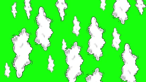 Vintage Clouds Vertical 2 Stock Footage 243602621