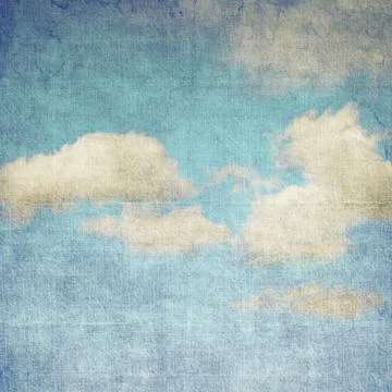 Vintage cloudy sky Stock Illustration