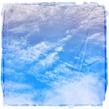 Vintage cloudy sky Stock Illustration