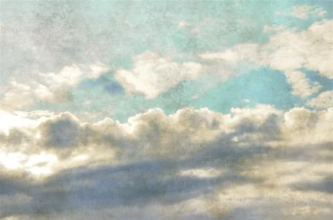Vintage cloudy sky Stock Illustration