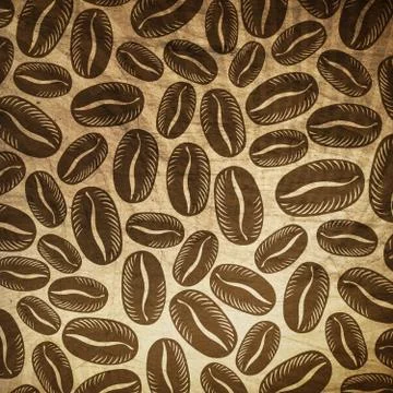 Vintage coffee background. Stock Photos