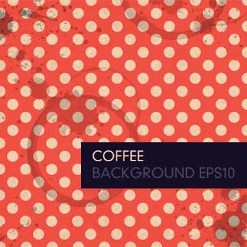 Vintage coffee background. vector, eps10 Stock Illustration