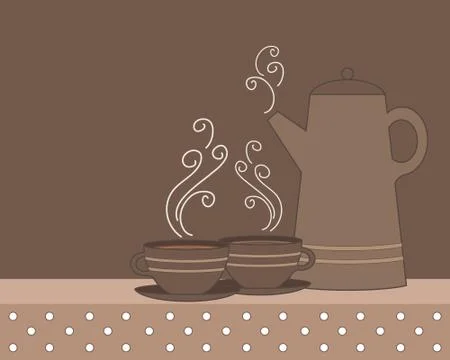 Vintage coffee Stock Illustration