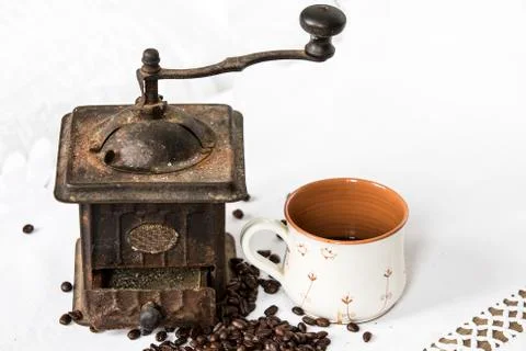 Vintage coffee machine. Stock Photos