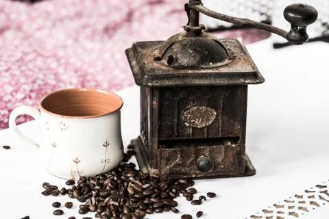 Vintage coffee machine. Stock Photos