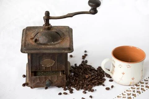 Vintage coffee machine. Stock Photos