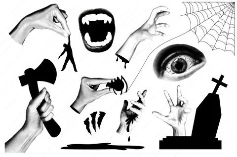 Vintage Collage Conception Stock Illustration