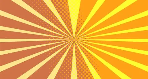 Vintage colorful comic book background. Orange blank bubbles of different sha イラスト素材