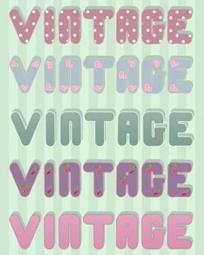 Vintage colors Stock Illustration