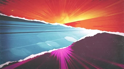 Vintage Comic Book Action Layout Background Stock Footage 219568665