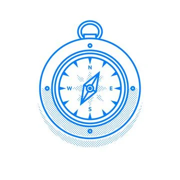 Vintage Compass Stock Illustration