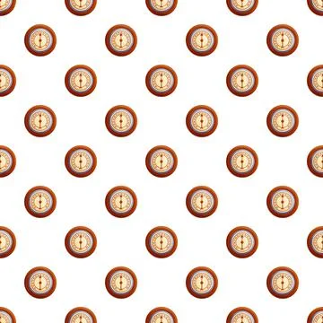 Vintage compass seamless pattern showing navigation and exploration Stock Illustration