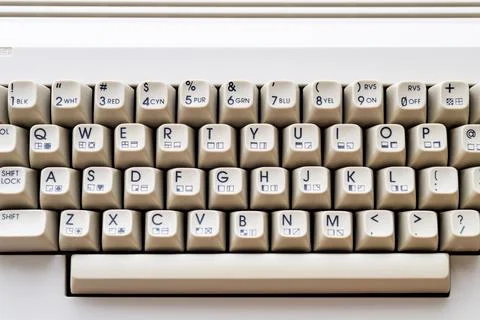 Vintage computer keyboard Stock Photos