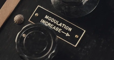Vintage control dial Stock Footage 74069179