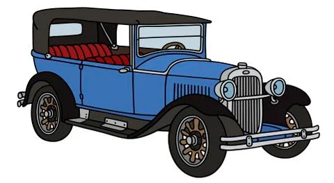 Vintage convertible Stock Illustration