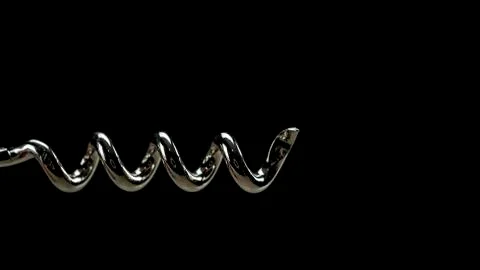 Vintage corkscrew close up Stock Photos