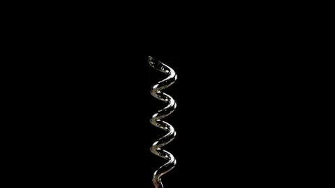 Vintage corkscrew close up Stock Photos