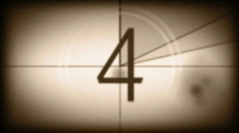 Vintage Countdown Stock Footage 848260
