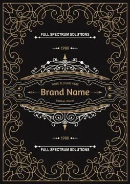 Vintage creative card Stock Illustration