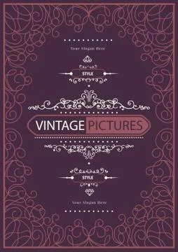 Vintage creative card Stock Illustration