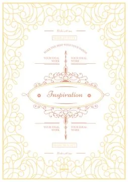 Vintage creative card Stock Illustration