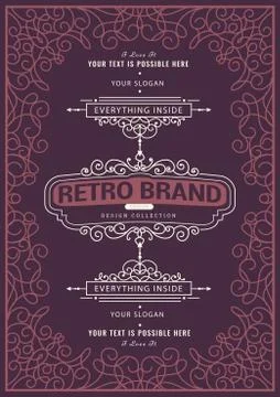 Vintage creative card Stock Illustration