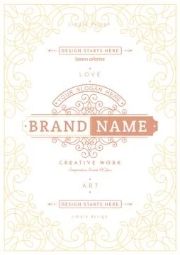 Vintage creative card Stock Illustration