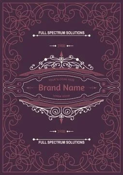 Vintage creative card Stock Illustration