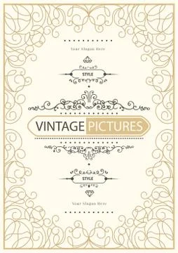 Vintage creative card Stock Illustration