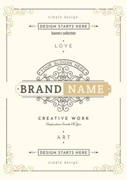 Vintage creative card Stock Illustration