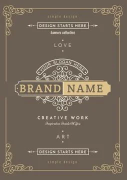 Vintage creative card Stock Illustration