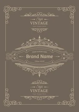 Vintage creative card Stock Illustration