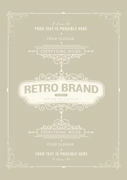 Vintage creative card Stock Illustration