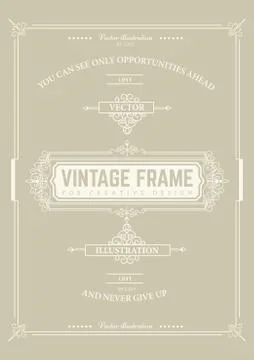 Vintage creative card Stock Illustration