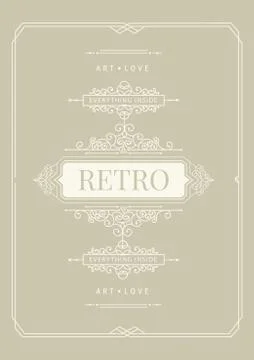 Vintage creative card Stock Illustration