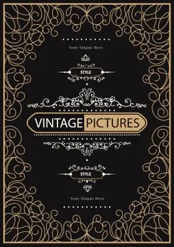 Vintage creative card Stock Illustration