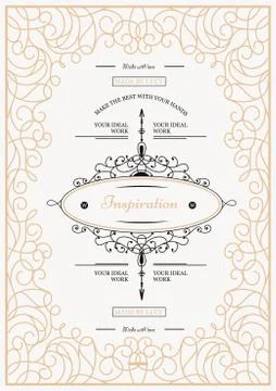 Vintage creative card Stock Illustration