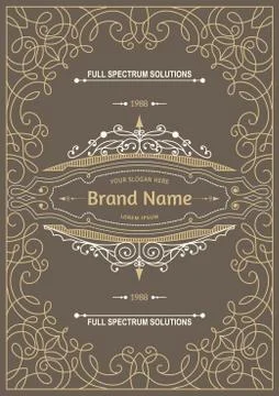 Vintage creative card Stock Illustration