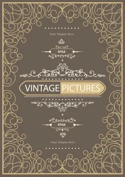 Vintage creative card Stock Illustration