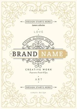Vintage creative card Stock Illustration