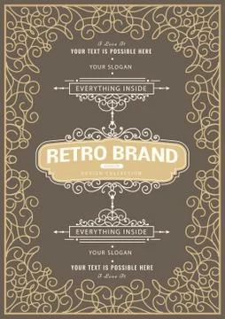 Vintage creative card Stock Illustration