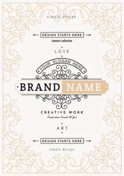 Vintage creative card Stock Illustration