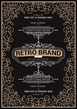 Vintage creative card Stock Illustration