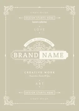 Vintage creative card Stock Illustration