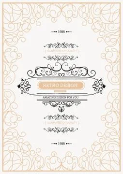 Vintage creative card Stock Illustration