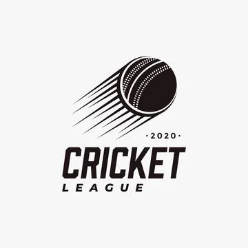 Vintage Cricket logo icon vector on white background Stock Illustration