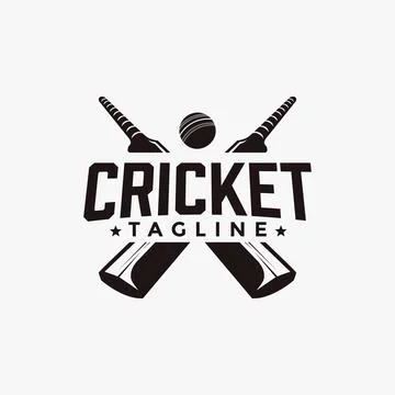 Vintage Cricket logo icon vector on white background Stock Illustration